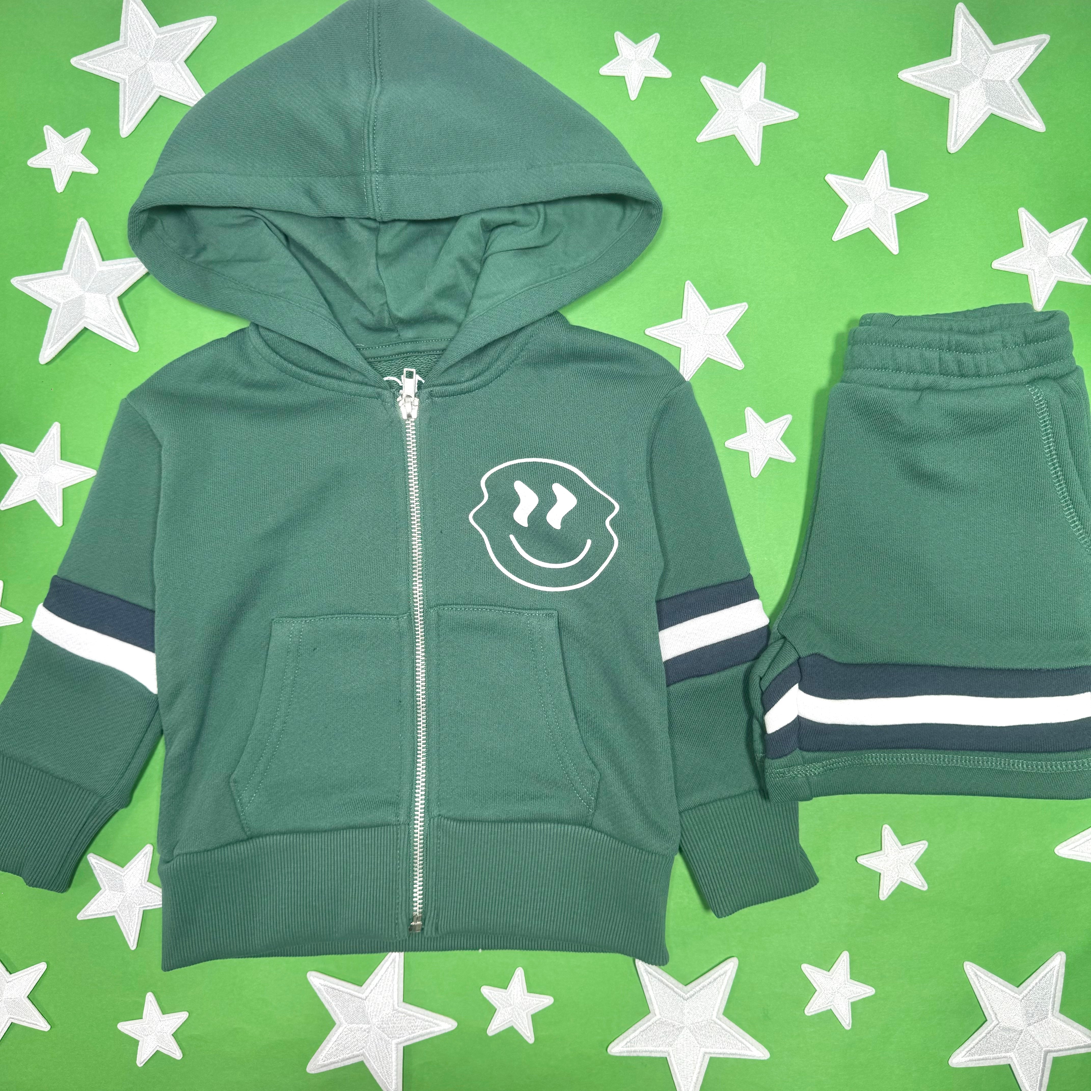 Smiley Daze Zip Up Hoodie - Trendy & Comfortable Pullover for Men & Women | Perfect for Casual Wear, Gym, and Outdoor Activities