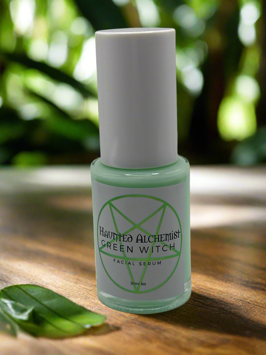 Green Witch Serum - Organic Facial Serum for Glowing Skin | Hydrating & Anti-Aging Skincare | Perfect for Night Routine & Dry Skin Care