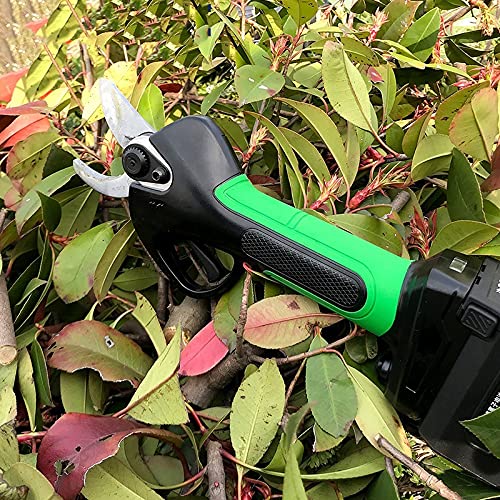Electric Pruning Shears 37MM Cordless - 2-Speed Adjustable Garden Trimmer & Bonsai Cutter | Lightweight Handheld Power Tool for Tree Pruning, Shrub Trimming, Gardening & Landscaping