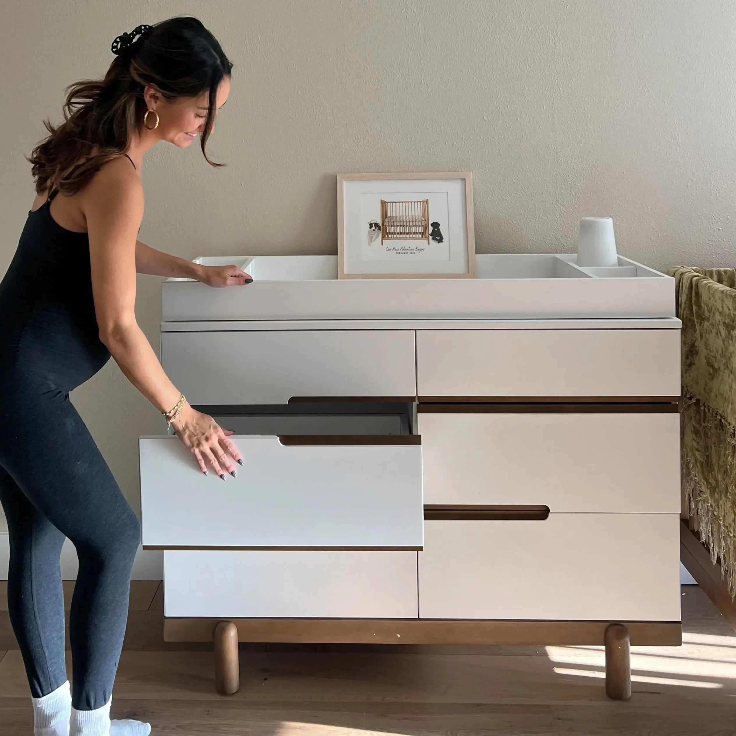Bliss Six Drawer Dresser - Modern Wooden Chest of Drawers for Bedroom Storage & Organization | Perfect for Master Bedroom, Guest Room, Nursery or Dorm Furniture