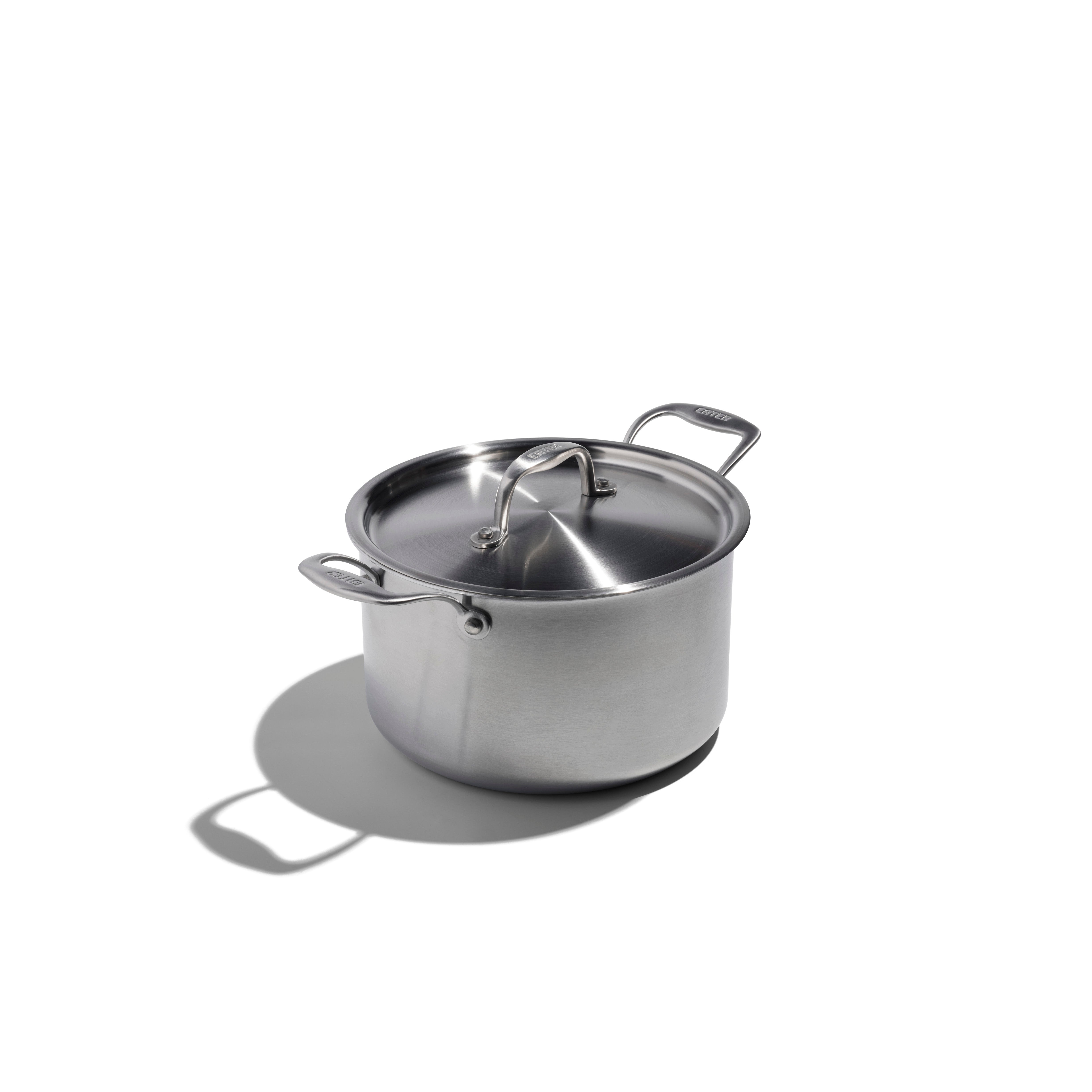Heritage Steel 5 Quart Stainless Steel Sauce Pot with Lid - Premium Cookware for Home Chefs, Perfect for Sauces, Soups & Stews