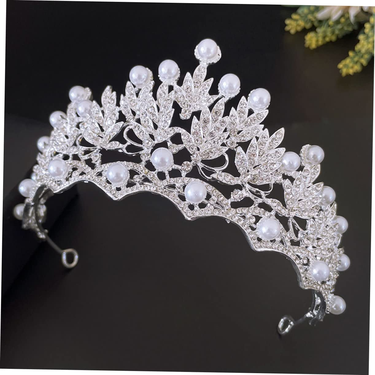 Elegant Silver Pearl Wedding Headband for Bride & Guest - FOMIYES Decorative Headdress Crown for Weddings, Birthday Parties & Special Occasions