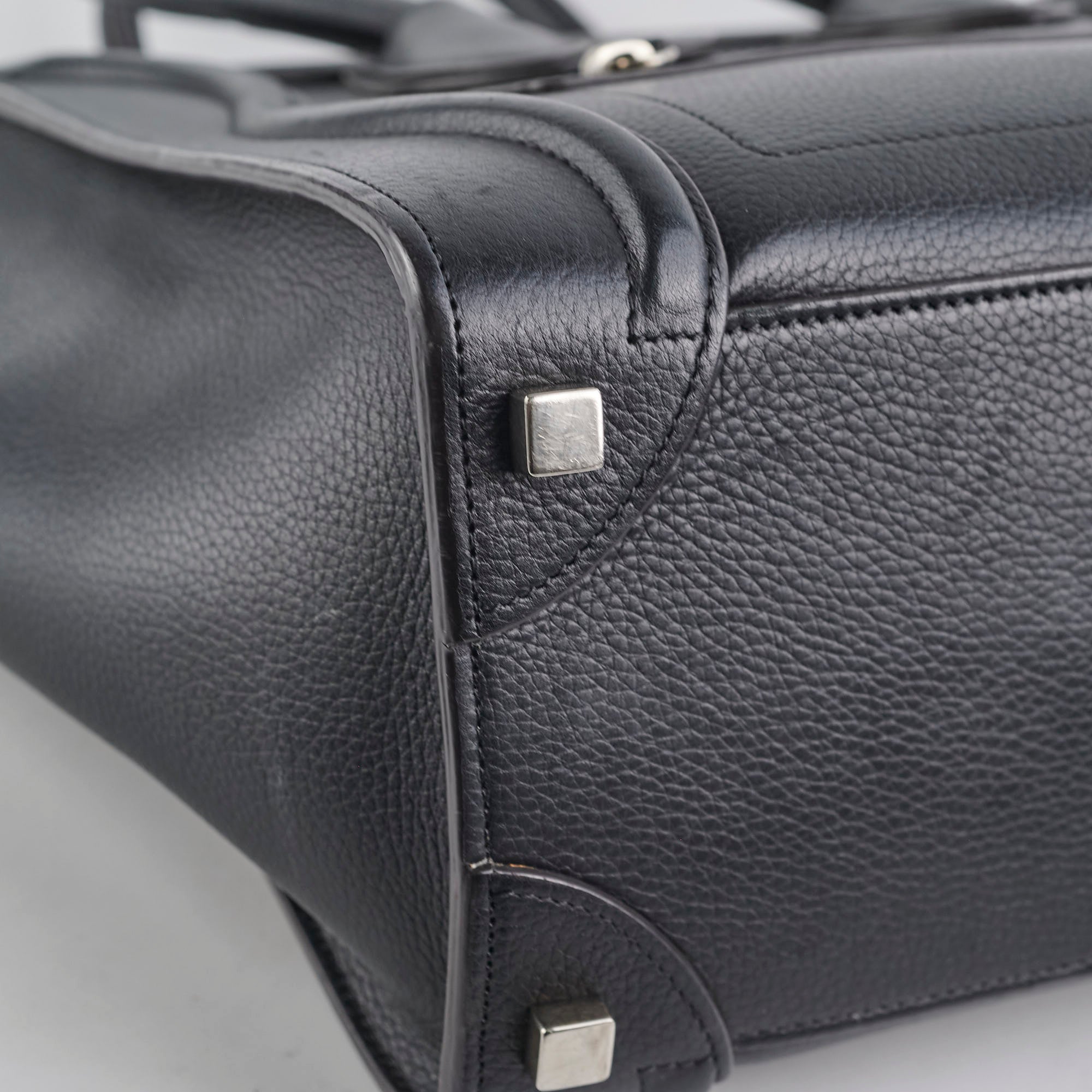 Celine Micro Luggage Black Leather Handbag - Luxury Designer Crossbody Bag for Women | Perfect for Work, Travel & Everyday Use