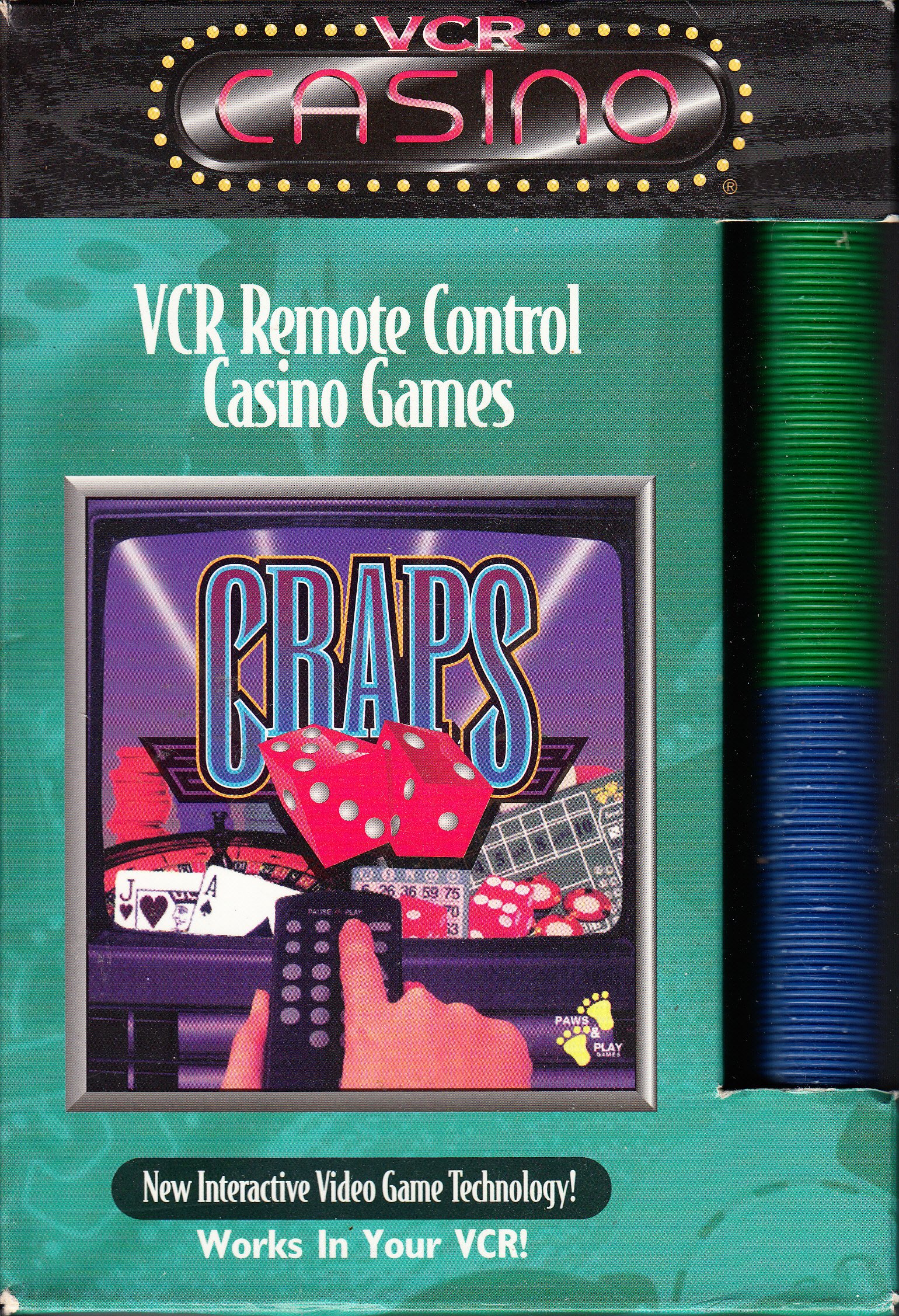 VCR Remote Control for Casino Craps Games - Home Gaming Fun