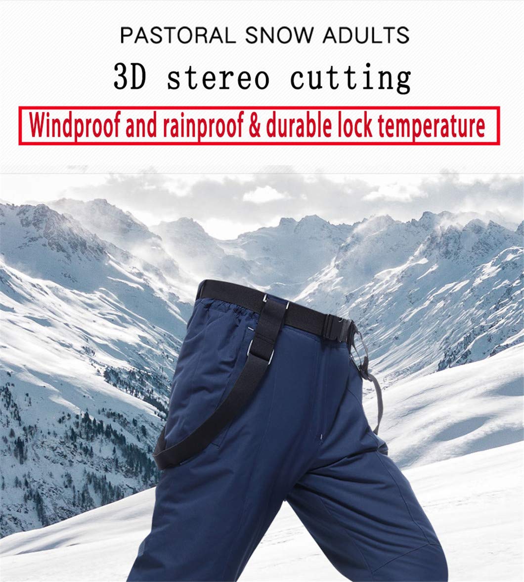 Men's -30°F Windproof Thermal Snow Pants for Skiing & Snowboarding - Winter Warmth for Extreme Cold Weather Adventures