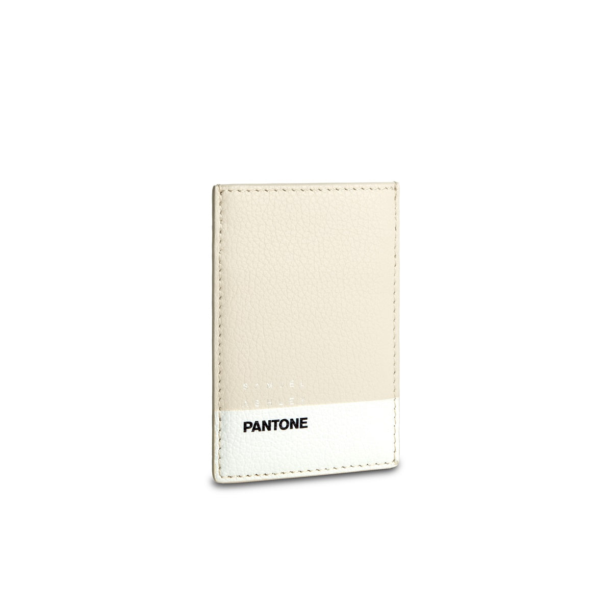 Premium Samuel Ashley x Pantone Genuine Leather Card Holder - Slim RFID Blocking Wallet for Men & Women - Perfect for Travel, Business & Everyday Use