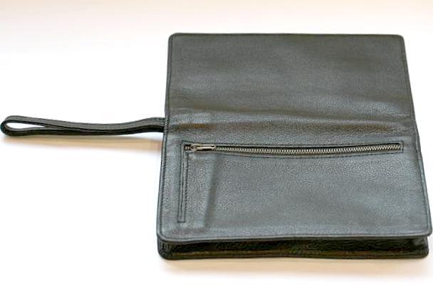 Premium Genuine Leather Clutch Purse for Women - Elegant Black Crossbody Bag for Evening Parties, Weddings & Date Nights