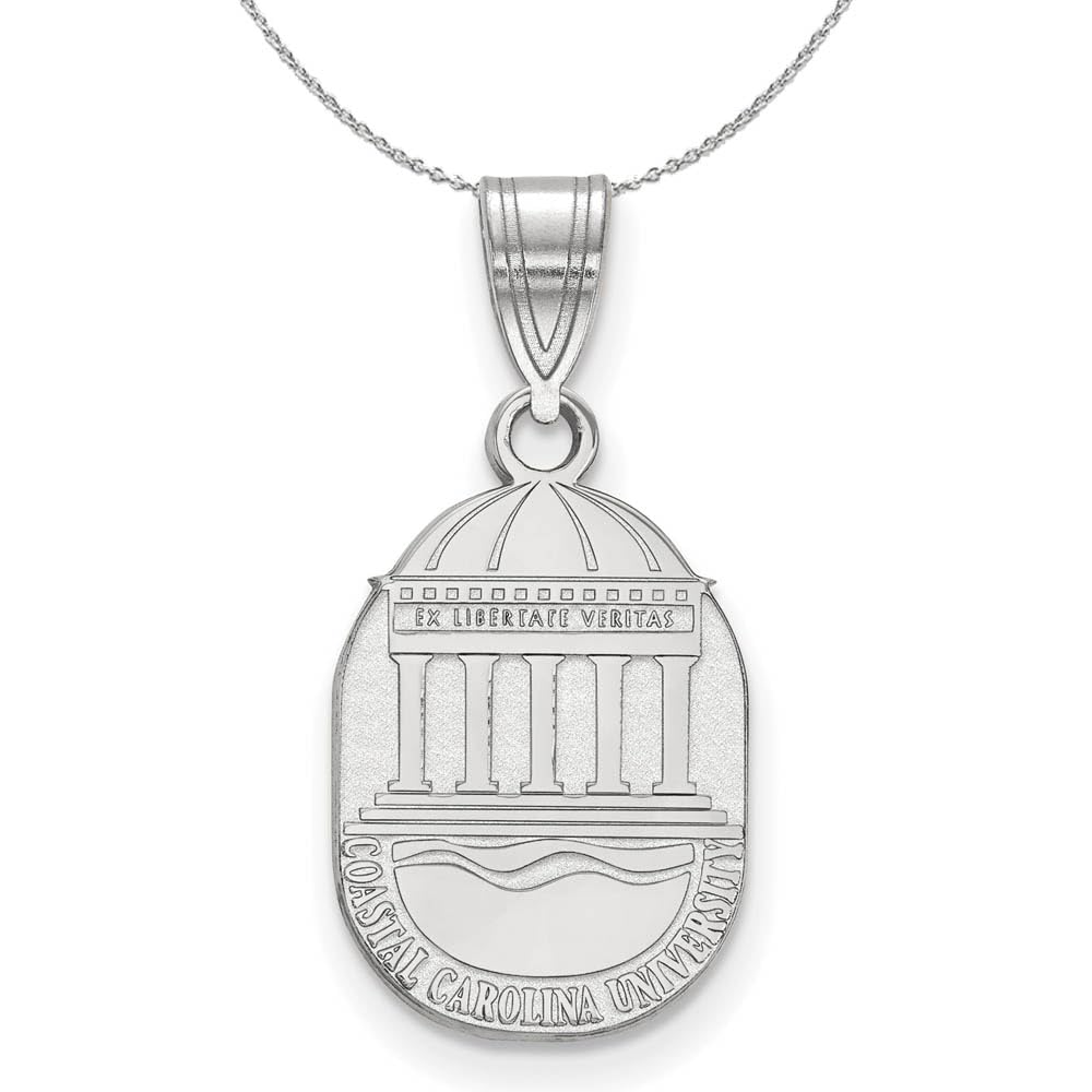 Sterling Silver Coastal Carolina Pendant Necklace for Women - Elegant Gift