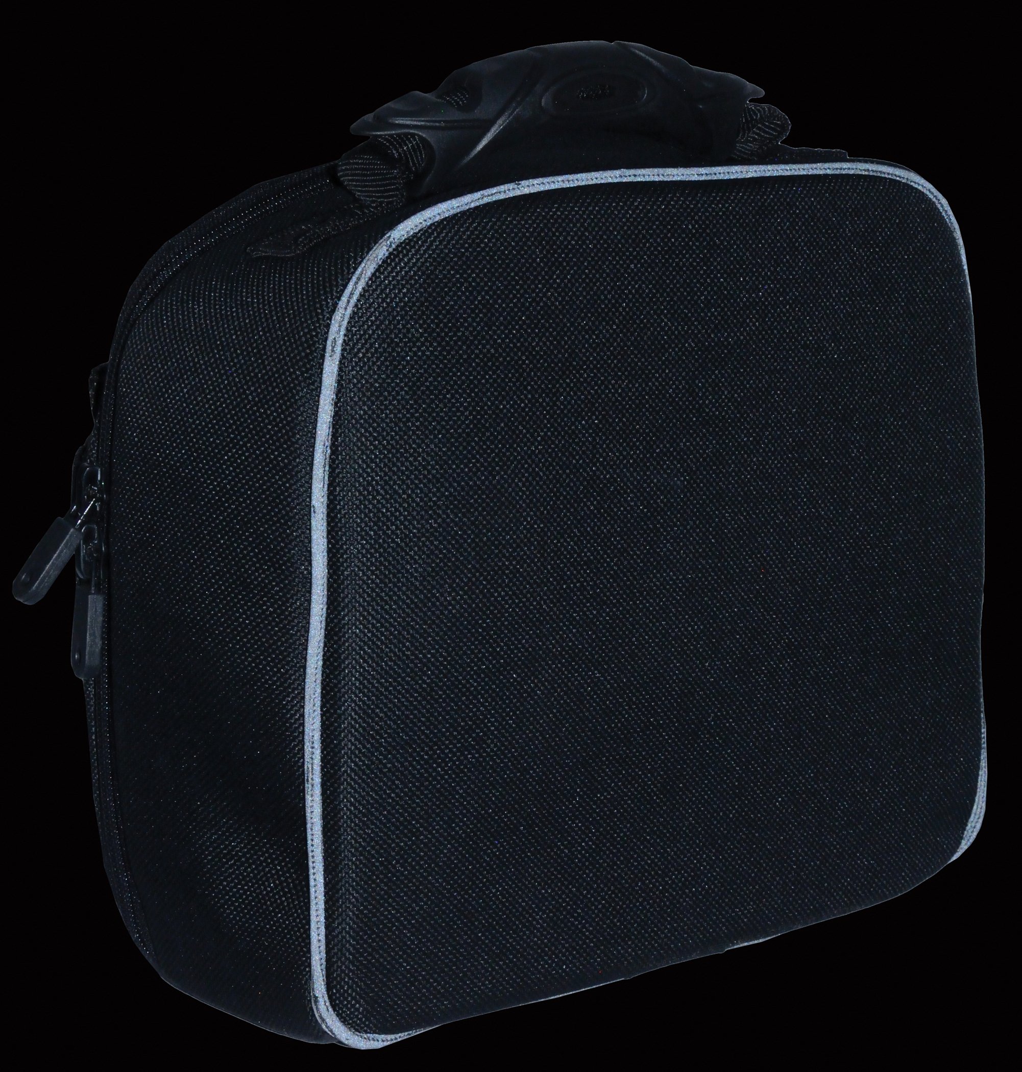 Milwaukee SH688-BLK-PCS Black 1200D Nylon Motorcycle Helmet Bag & Sissy Bar Bag - Waterproof Storage for Bikers, Cruisers & Road Trips