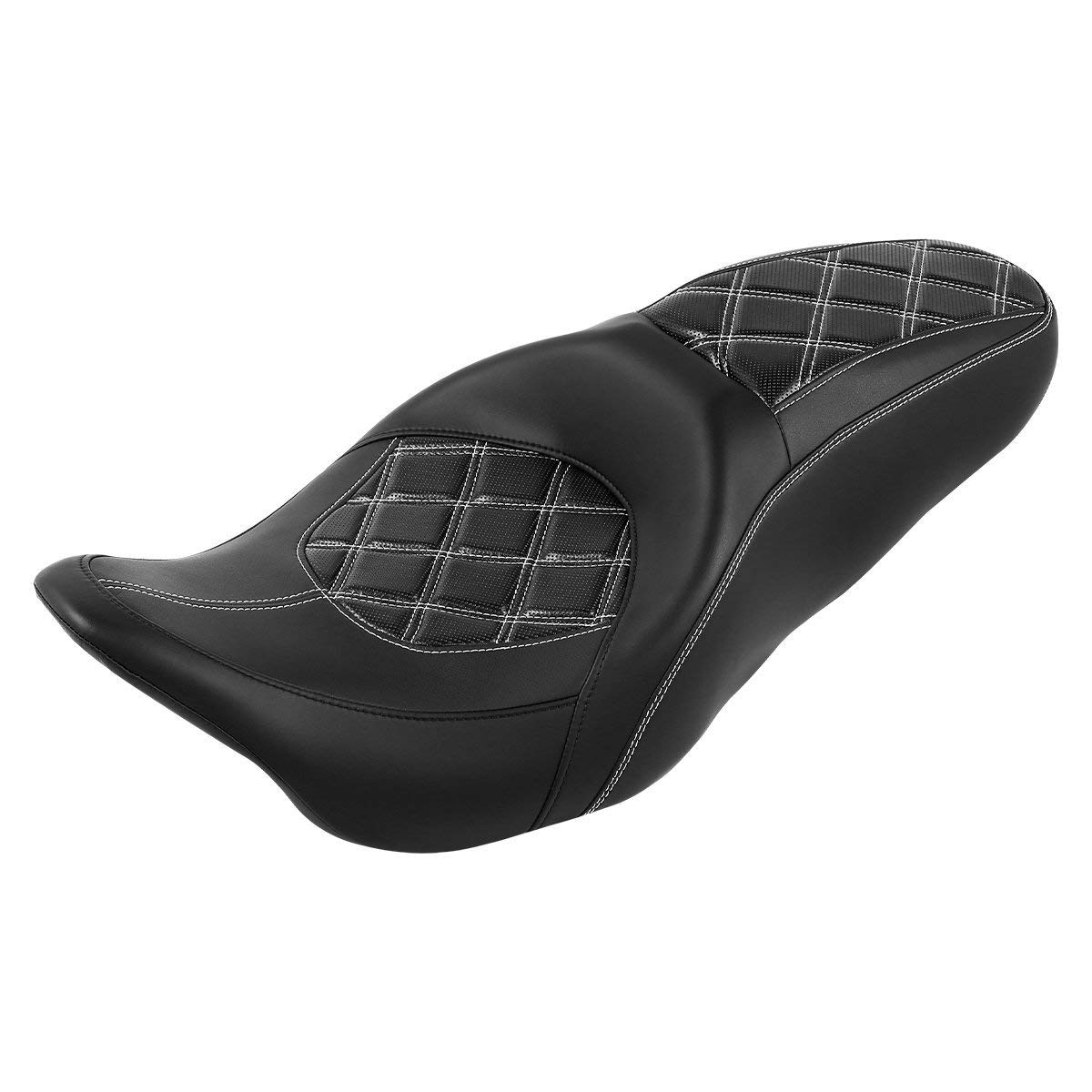 Premium One-Piece Passenger Seat for Harley Davidson Touring & Tri Glide Models 2009-2023 - Compatible with Road King, Street Glide, Road Glide & Electra Glide - Comfortable Backrest for Long Rides & Road Trips