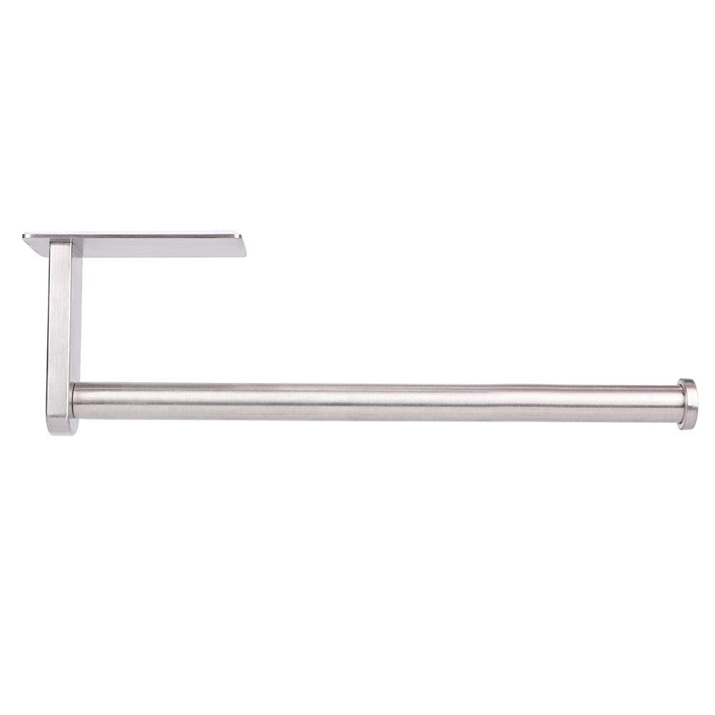 Stainless Steel Toilet Paper Holder - Brushed SUS304 Self-Adhesive Bathroom & Kitchen Tissue Rack - Durable Wall-Mounted Paper Towel Holder for Home, Office, RV (Easy Installation, Space-Saving Design)