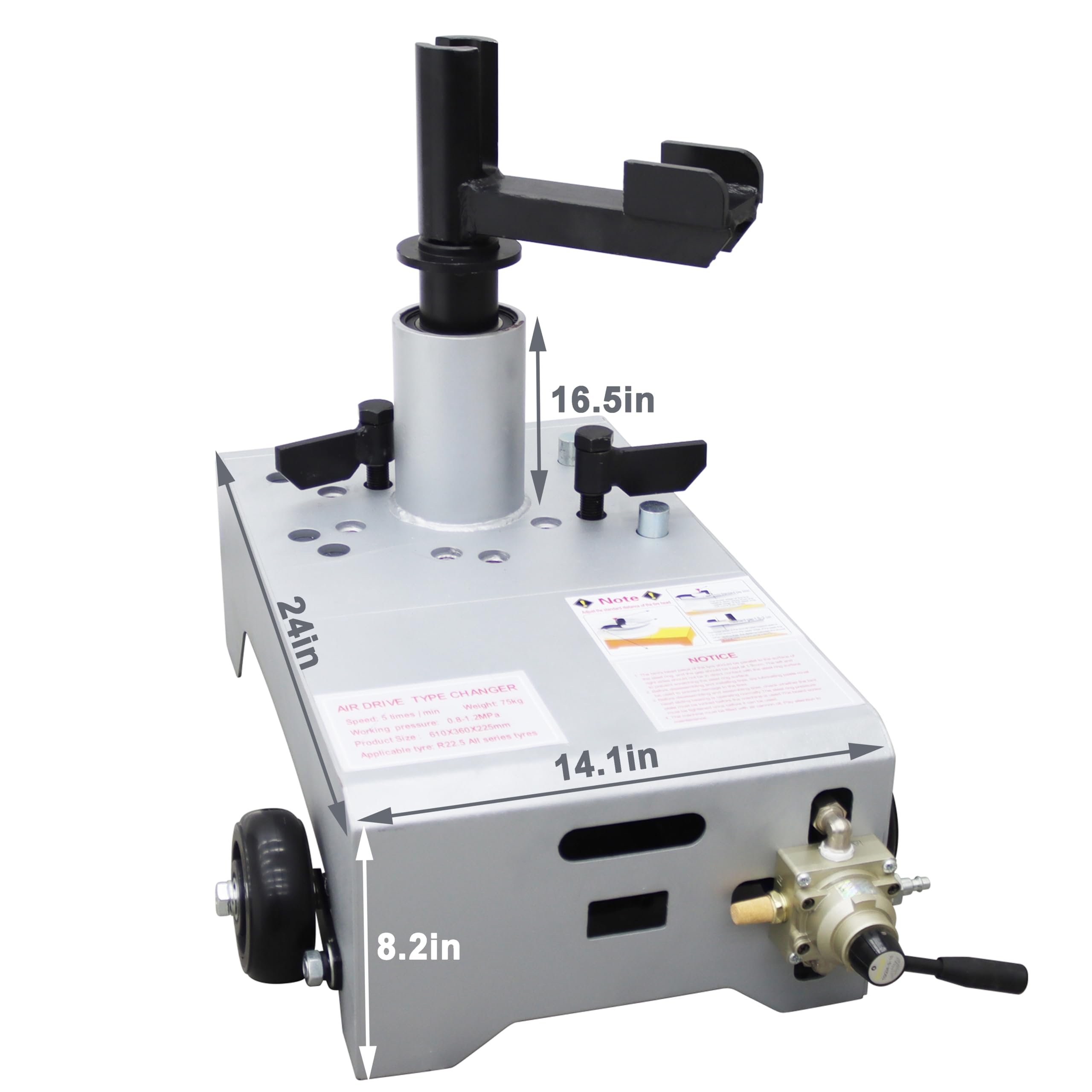 TECHTONGDA Portable Air Tire Changer Machine - Pneumatic Wheel Changer for R16, R17.9-19.5, R22.5 Tires - Perfect for Auto Shops, Garages & Mobile Tire Services