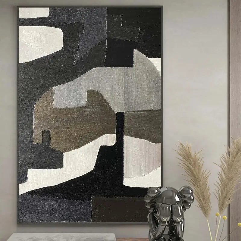 Abstract Tranquility Art Painting #WS003 - Modern Wall Decor for Living Room, Bedroom & Office - Calming Canvas Artwork for Home Interior Design
