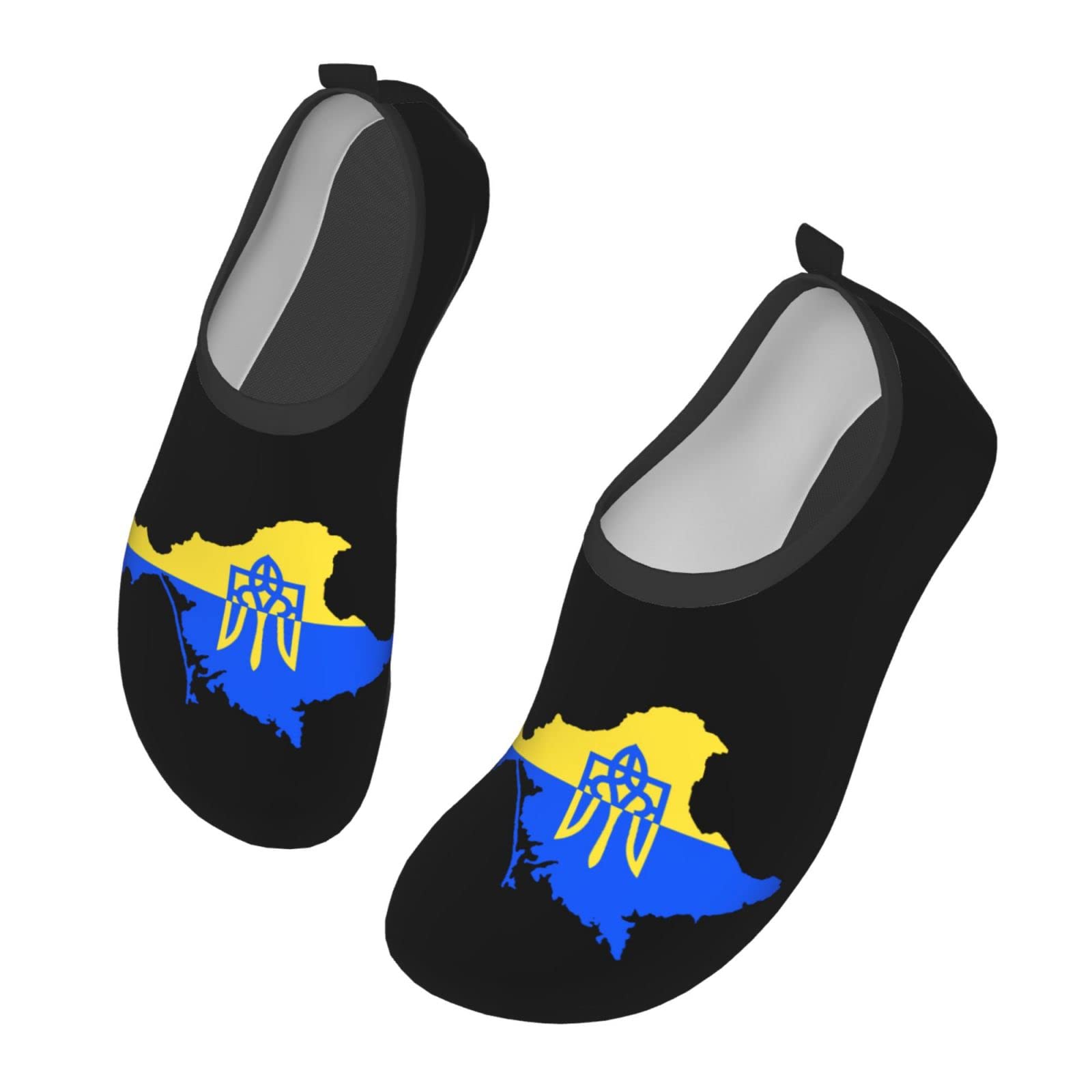Stand with Ukraine Support Water Shoes for Women & Men - Quick-Dry Aqua Socks for Beach, Pool, Surfing & Water Sports