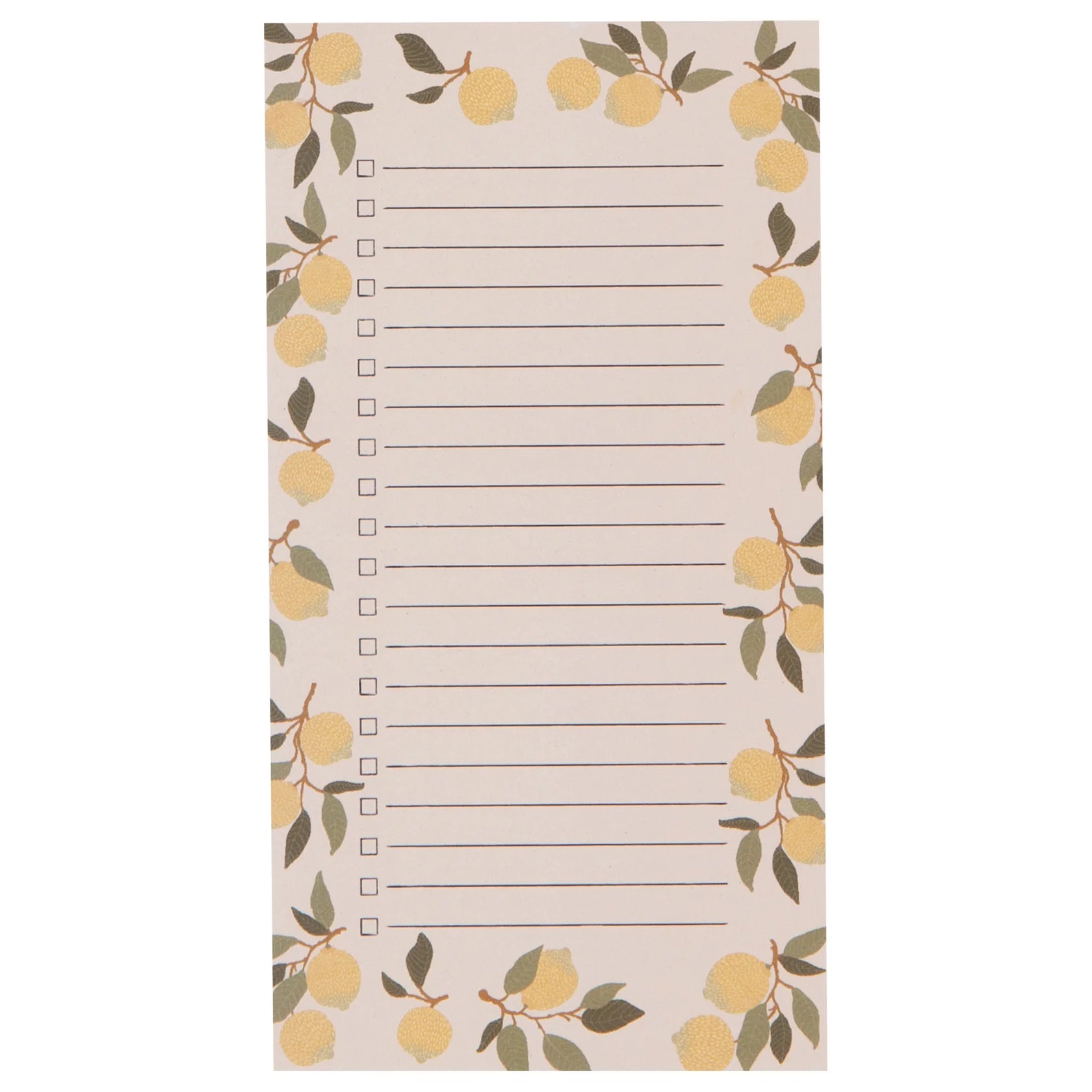 Now Designs by Danica Lemons List It Magnetic Notepad - Grocery Shopping List & Reminder Pad for Refrigerator, Office & Home Organization (5.5