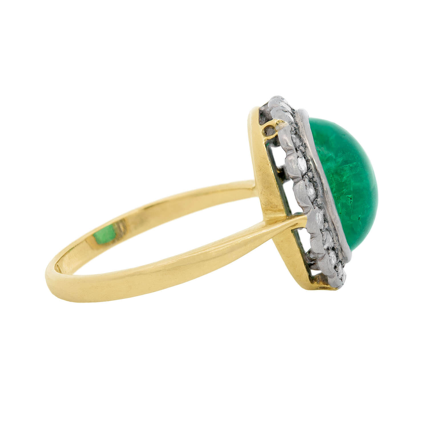 Exquisite Victorian 18K Gold & Sterling Silver GIA Certified Colombian Emerald Engagement Ring for Women - Perfect for Proposals, Anniversaries & Special Occasions