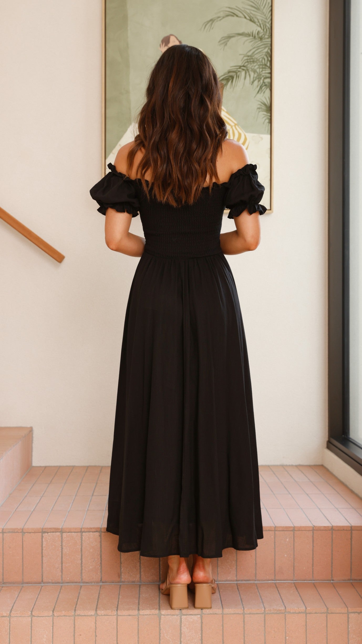 Stylish Black Hulu Maxi Dress for Women - Perfect for Summer, Beach, and Casual Outings