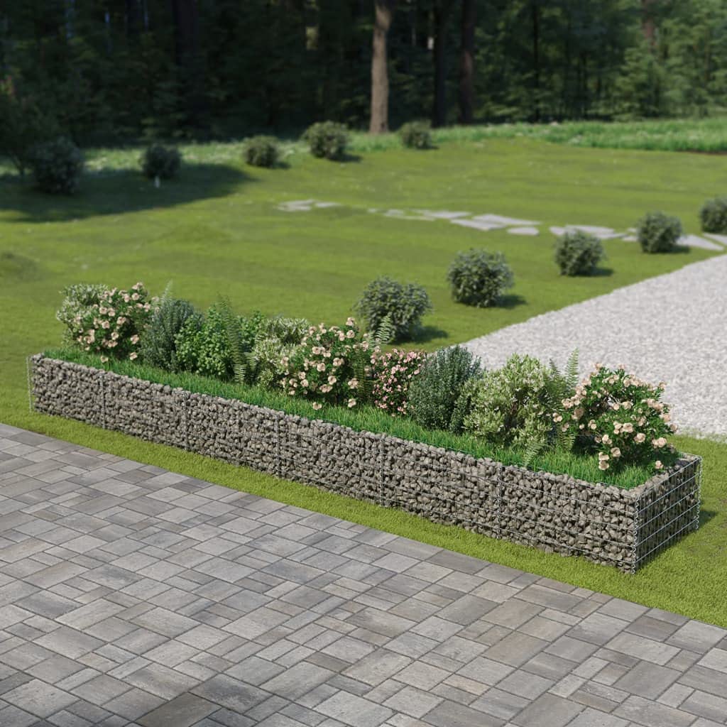 Galvanized Steel Gabion Raised Garden Bed 212.6
