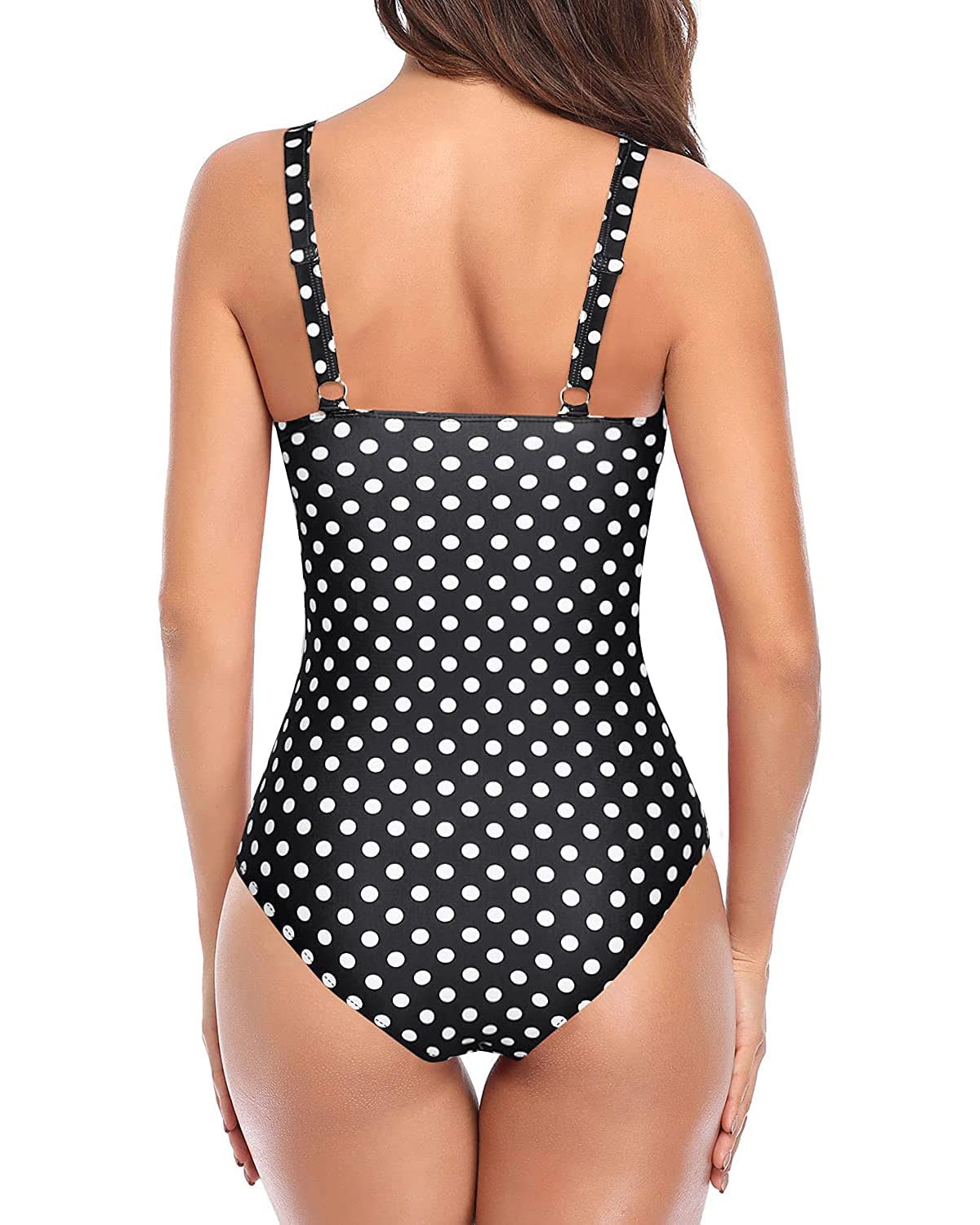 Tempt Me Women's Ruched Slimming One Piece Swimsuit - Tummy Control Vintage Bathing Suit for Women | Perfect for Beach Vacations, Pool Parties & Summer Getaways