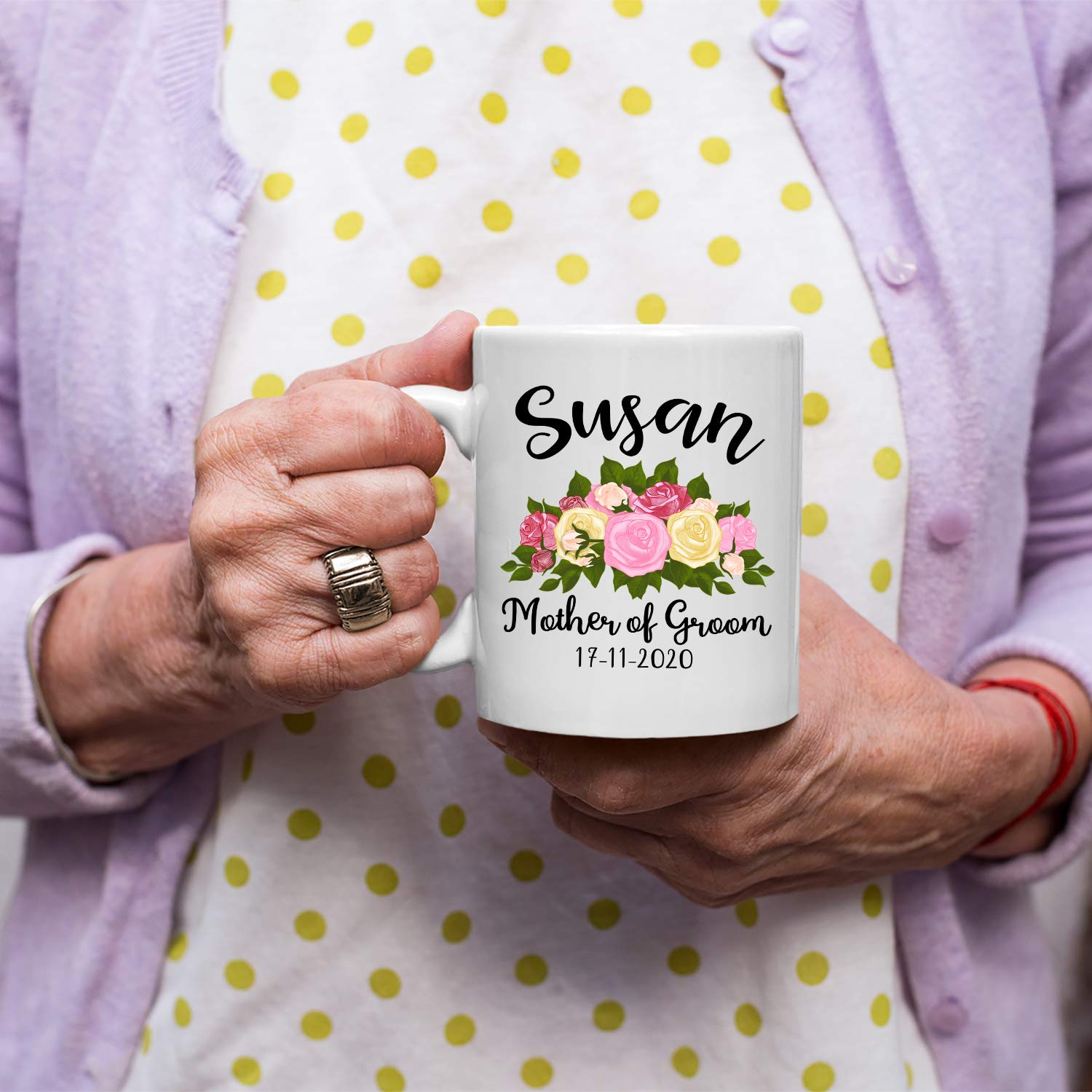 Personalized White Ceramic Coffee Mug - Custom Text & Image Upload - Funny Gift for Coffee Lovers, Bachelor Party Favors - Perfect for Office, Home & Gifts (11oz, Dishwasher Safe)