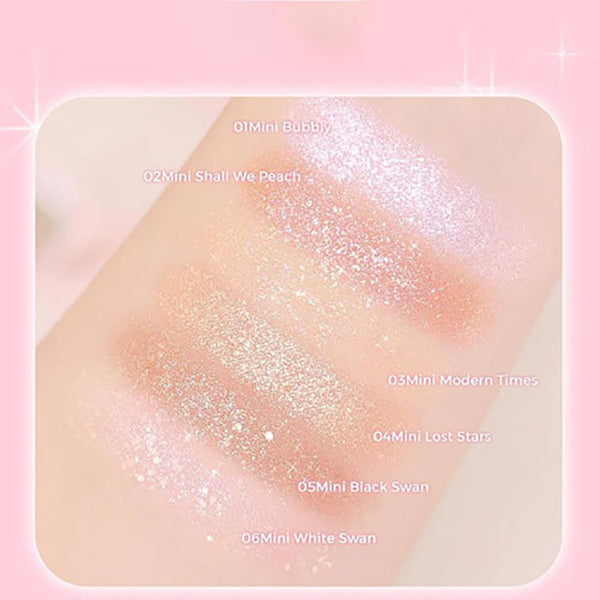 BLESSED MOON Mini Like a Shadow 0.8g Eyeshadow Palette - 6 Neutral Matte Shades for Everyday Makeup | Perfect for Natural Day Looks & Professional Makeup Artists