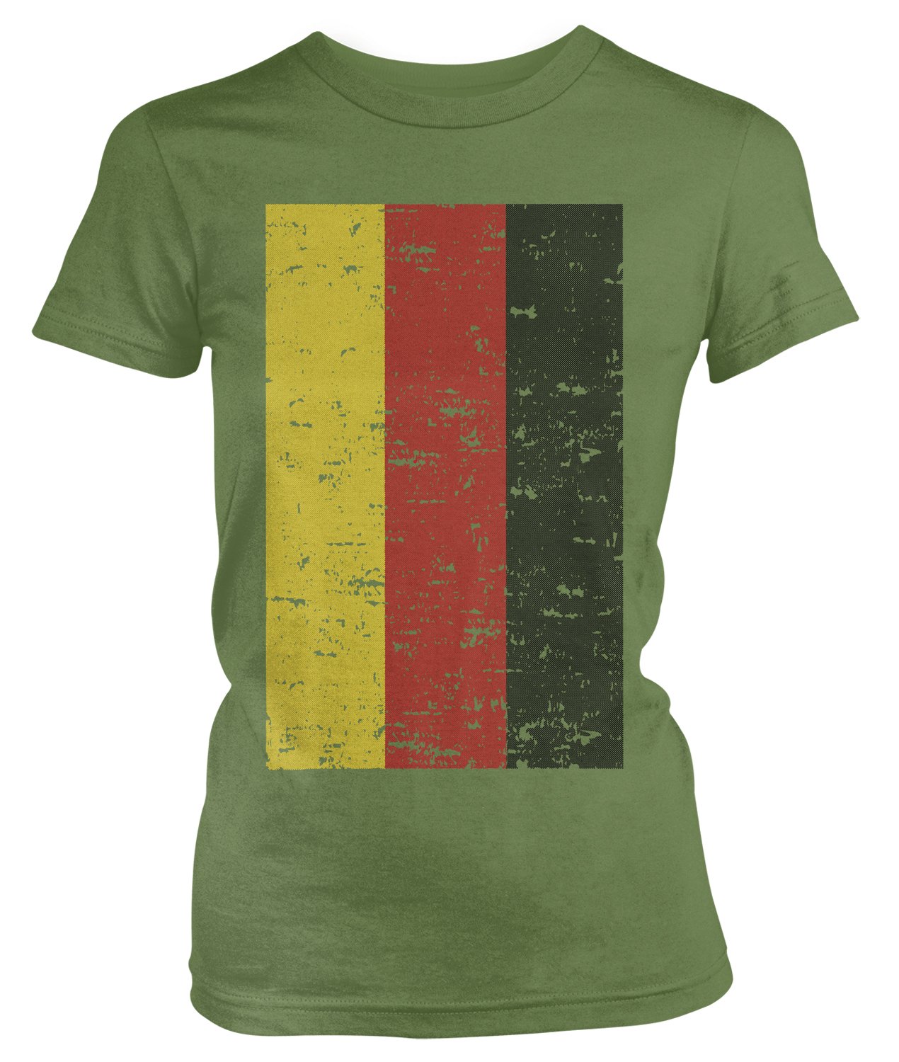 Vintage Faded German Flag T-Shirt for Juniors | Deutschland Pride Tee | Casual Wear & School Spirit Outfit