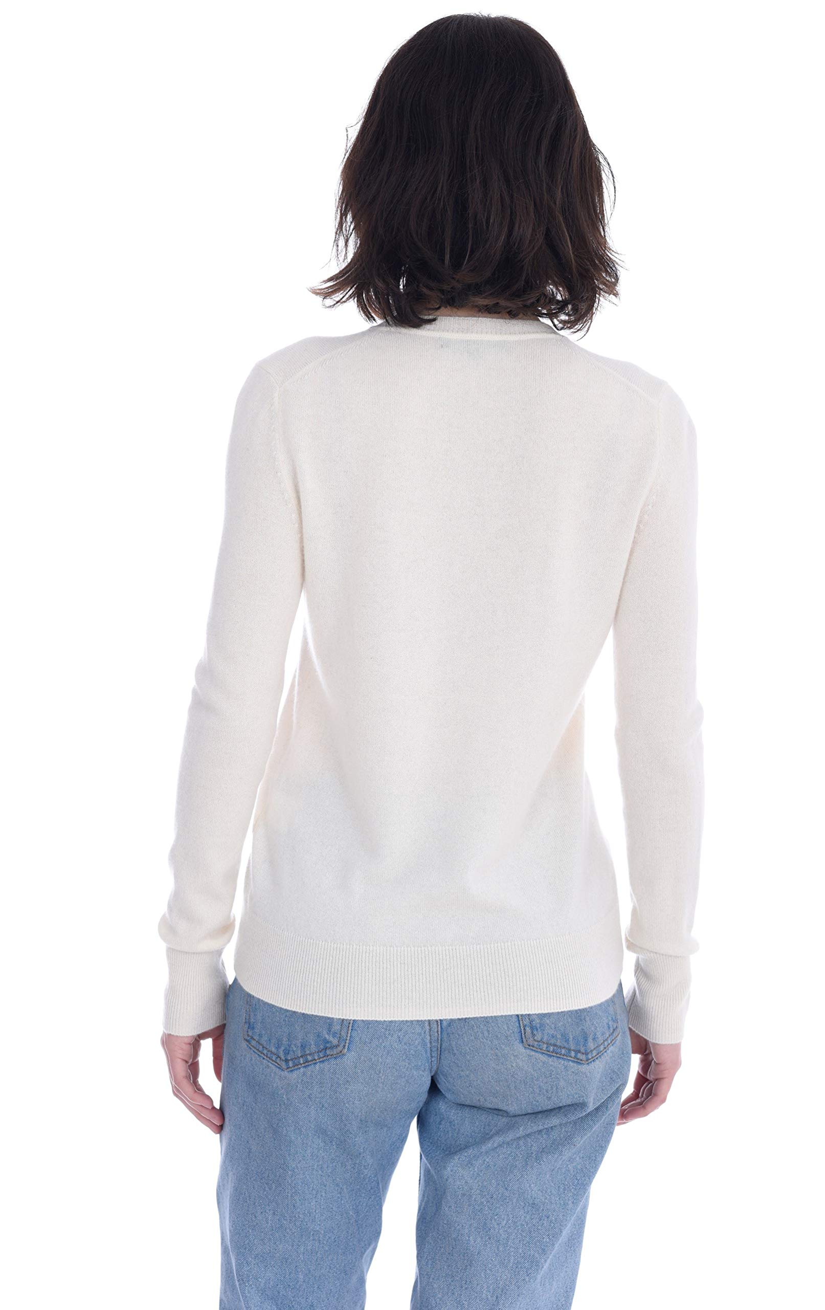 Luxury 100% Pure Cashmere Women's V-Neck Sweater - Soft Long Sleeve Pullover for Women | Perfect for Office Wear, Date Nights & Winter Layering