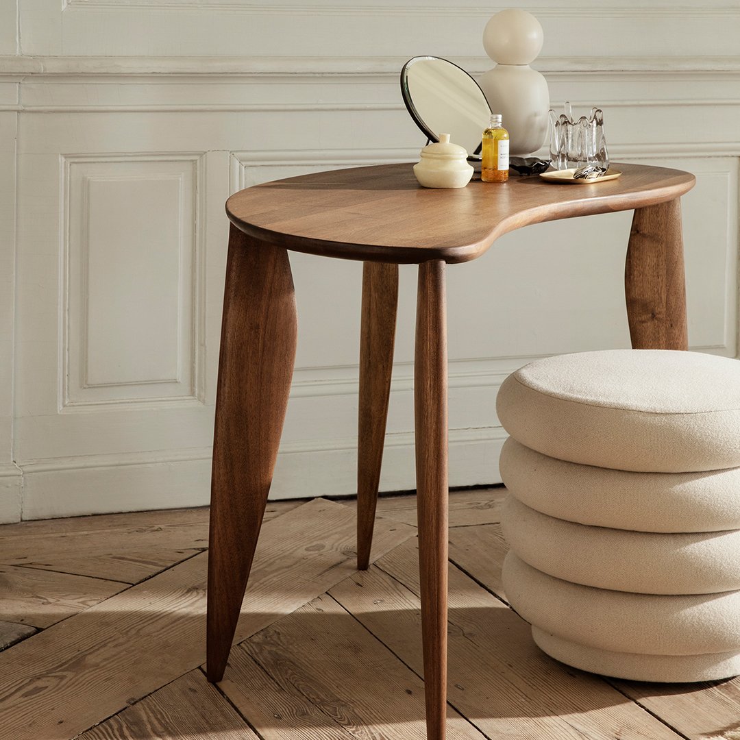 Ferm Living Feve Desk - Modern Minimalist Wooden Writing Desk for Home Office | Perfect for Small Spaces & Remote Work