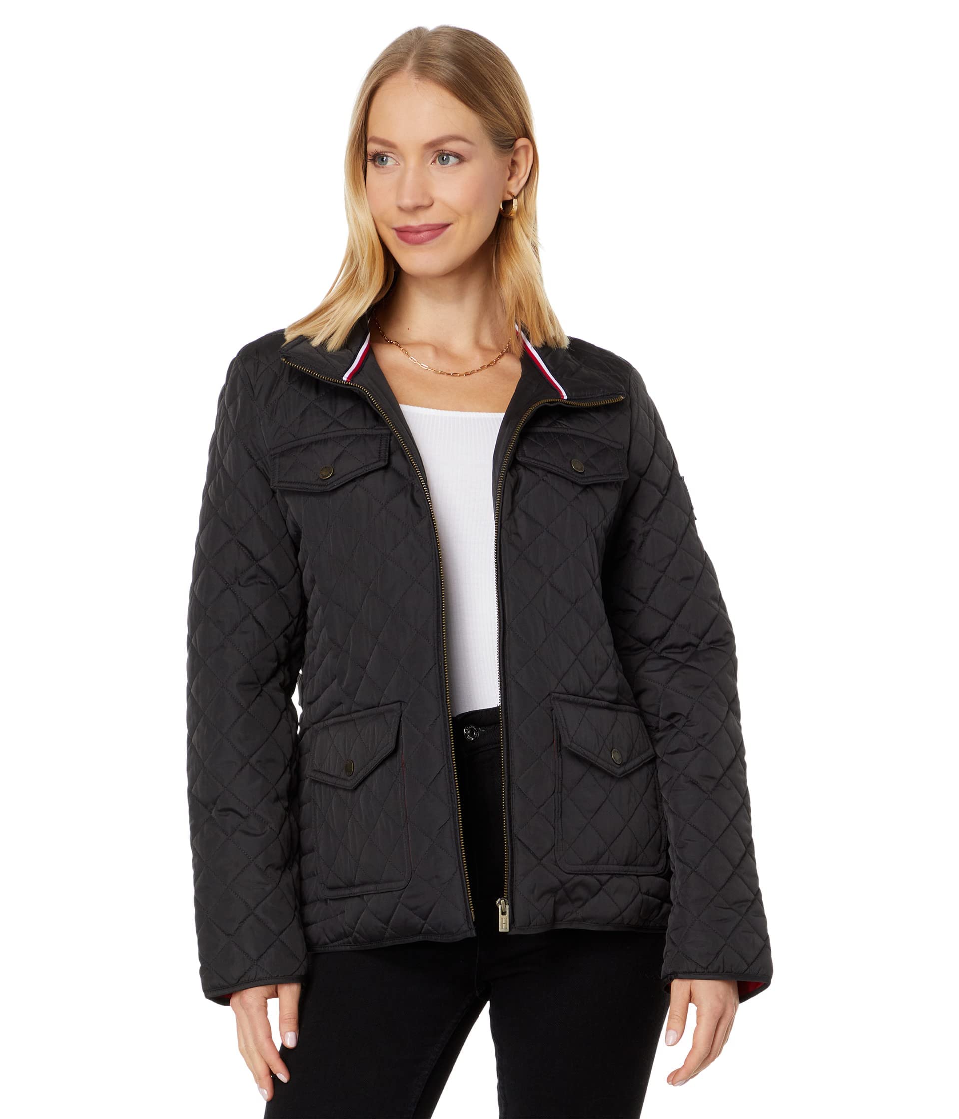 Tommy Hilfiger Women's Lightweight Quilted Jacket for Fall - Stylish Outerwear for Casual Wear, Work & Travel