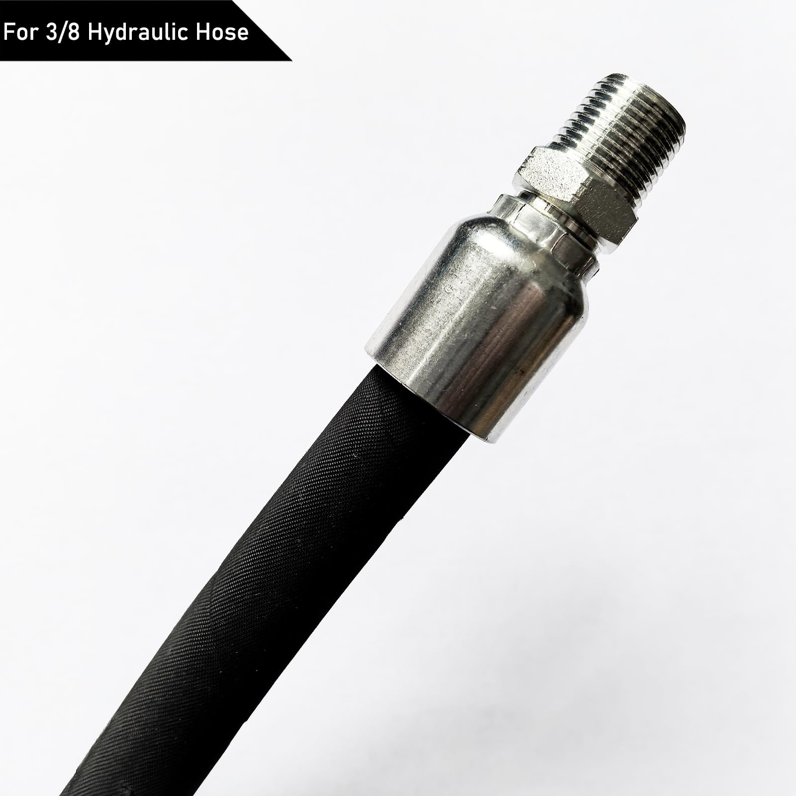 100 Ft 3/8 Inch Hydraulic Hose with 20PCS 3/8