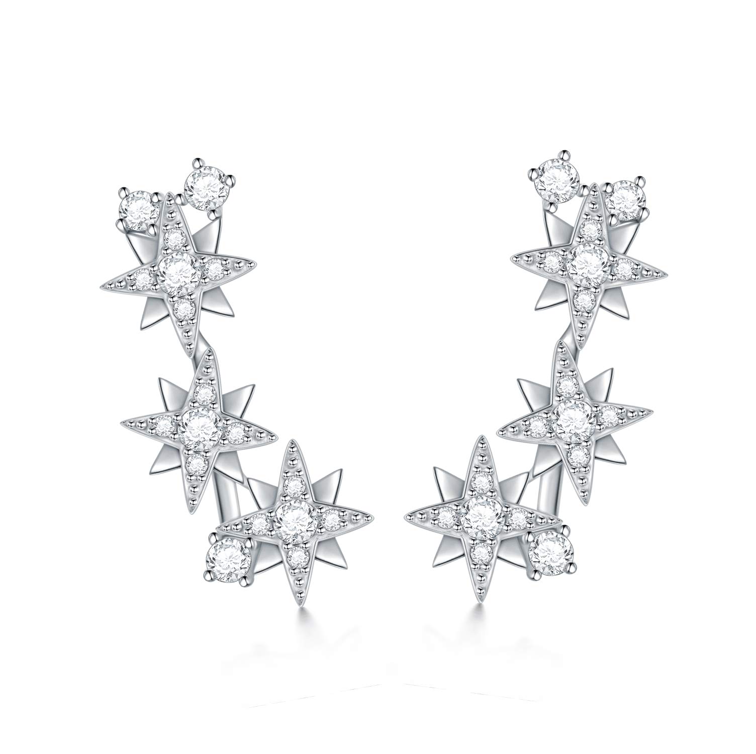 WINNICACA Sterling Silver Cute Animal Dangle Earrings for Women - Hoop & Stud Jewelry Set, Perfect Birthday Gifts for Women, Teens, and Girls | Great for Parties, Dating, and Everyday Wear