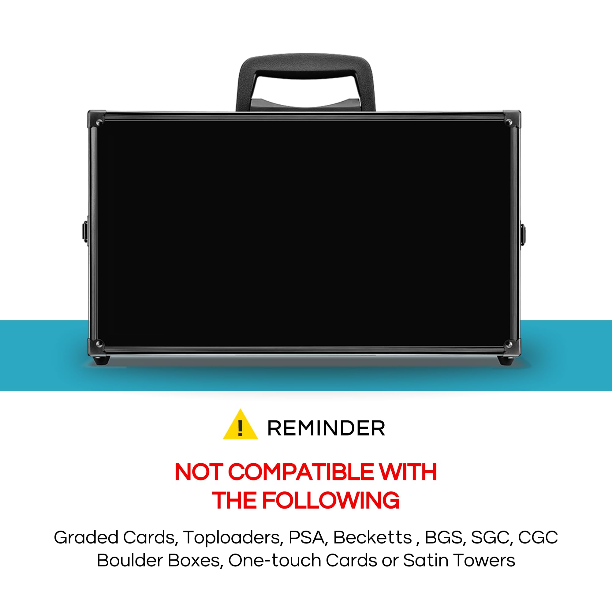 Premium Game Card Storage Case (BBB Edition) - Holds 2500 Unsleeved Cards | Compatible with Magic The Gathering (MTG), Pokemon, Yu-Gi-Oh & All Standard Trading Card Games | Includes 8 Custom Dividers | Perfect for TCG Collectors, Tournaments & Home Organization