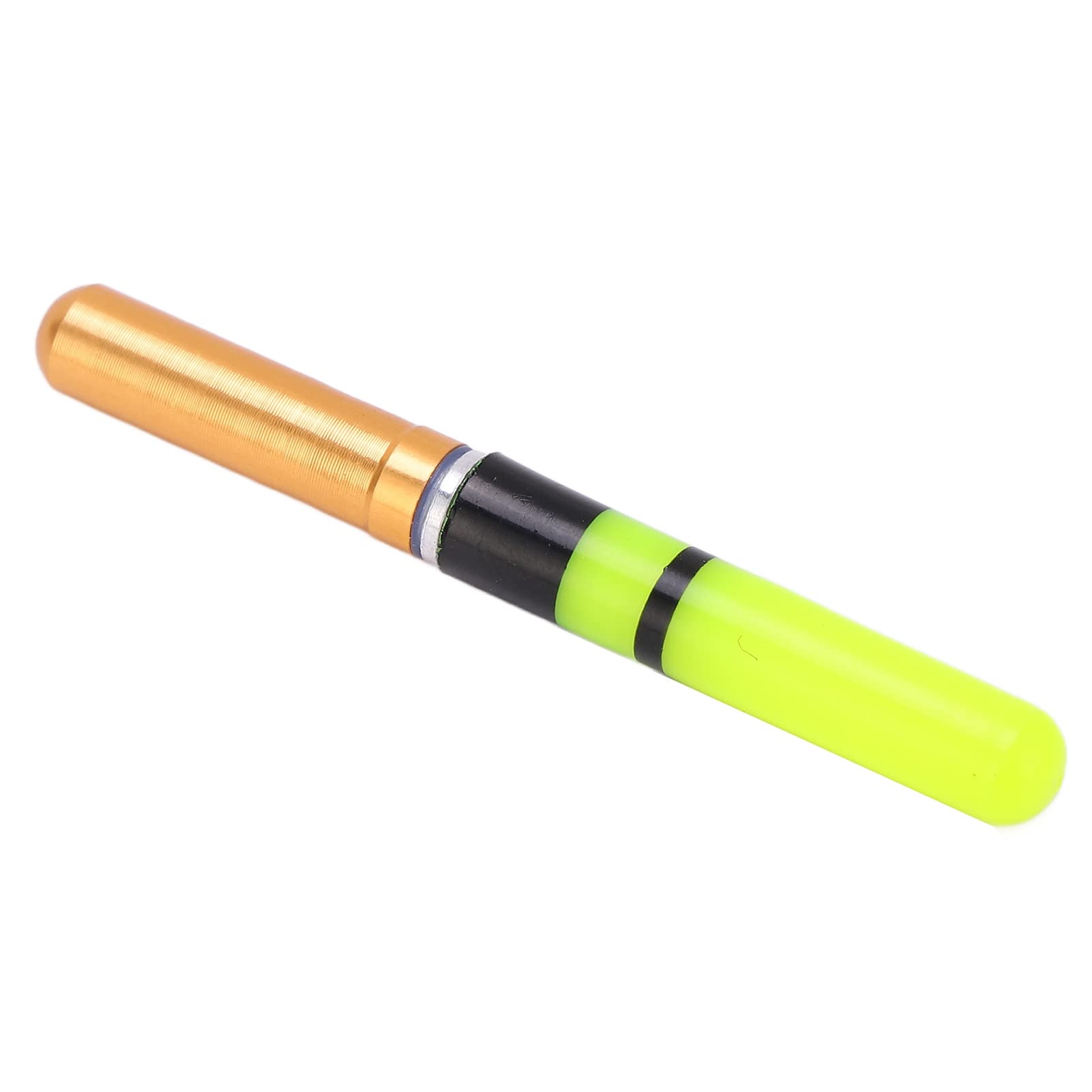 2pcs Luminous Fishing Floats with Battery - Electronic Lighted Night Fishing Bobbers for Bass/Catfish - Waterproof & Durable Fishing Accessories (Gold) - Perfect for Night Fishing, Kayak Fishing & Ice Fishing