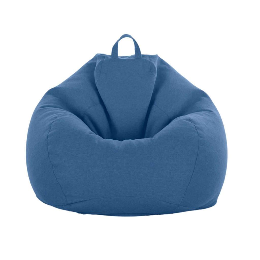 JHLD Removable & Washable Bean Bag Chair Cover (No Filler Included) - Soft Sofa Storage Cover for Kids & Adults - Blue - Size C-XL - Perfect for Living Rooms, Dorms & Playrooms