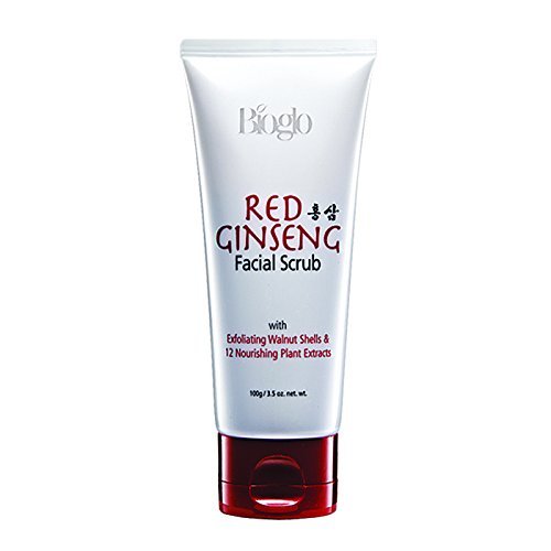 Best COSWAY Bioglo Red Ginseng Facial Scrub 2 Tubes (100g Each) - Deep Cleansing & Exfoliating for Glowing Skin - Perfect for Daily Skincare Routine & Spa Days