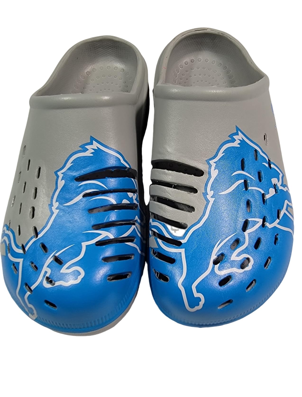 FOCO NFL Men's Big Splash Team Logo Solid Clogs - Comfortable Waterproof Slip-On Shoes for Pool, Beach, and Outdoor Activities