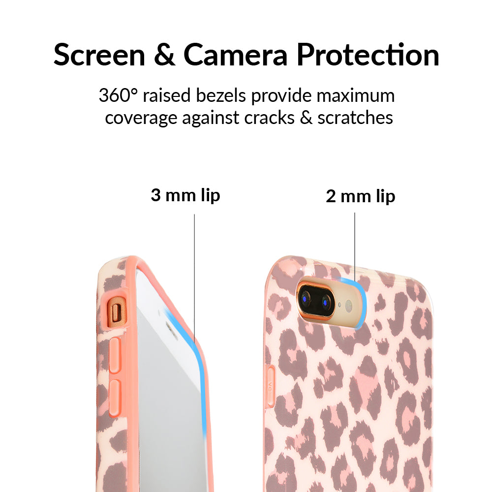 Trendy Blush Leopard Print iPhone Case - Stylish Protective Cover for iPhone 12/13/14/15 Pro Max - Perfect for Fashion Lovers & Everyday Use