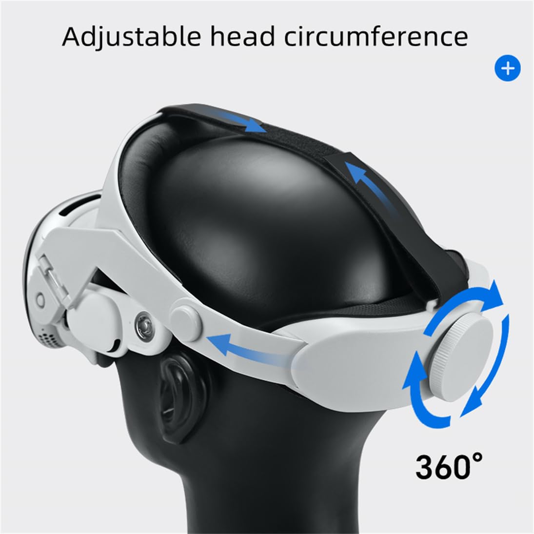 Adjustable Ergonomic Head Strap for Vision Pro - Lightweight VR Headset Brace for Comfort & Stress Relief - Perfect for Gaming, Movies & Virtual Meetings