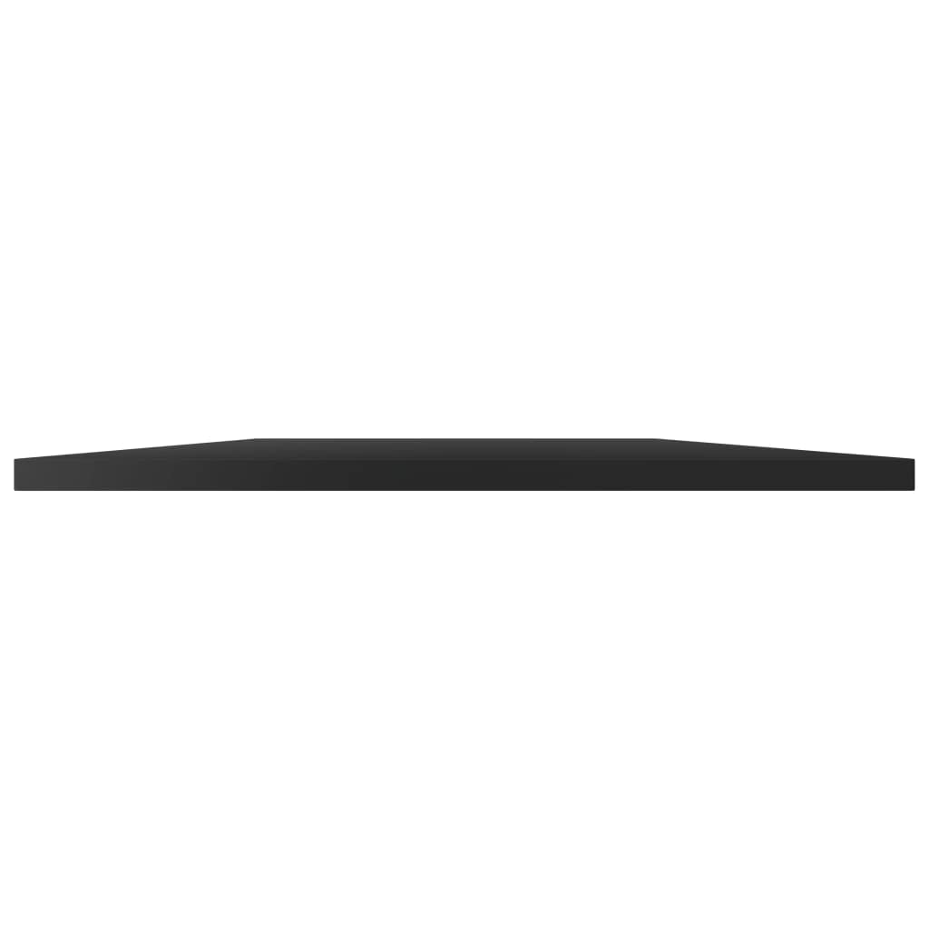 4-Pack High Gloss Black Bookshelf Replacement Boards 23.6