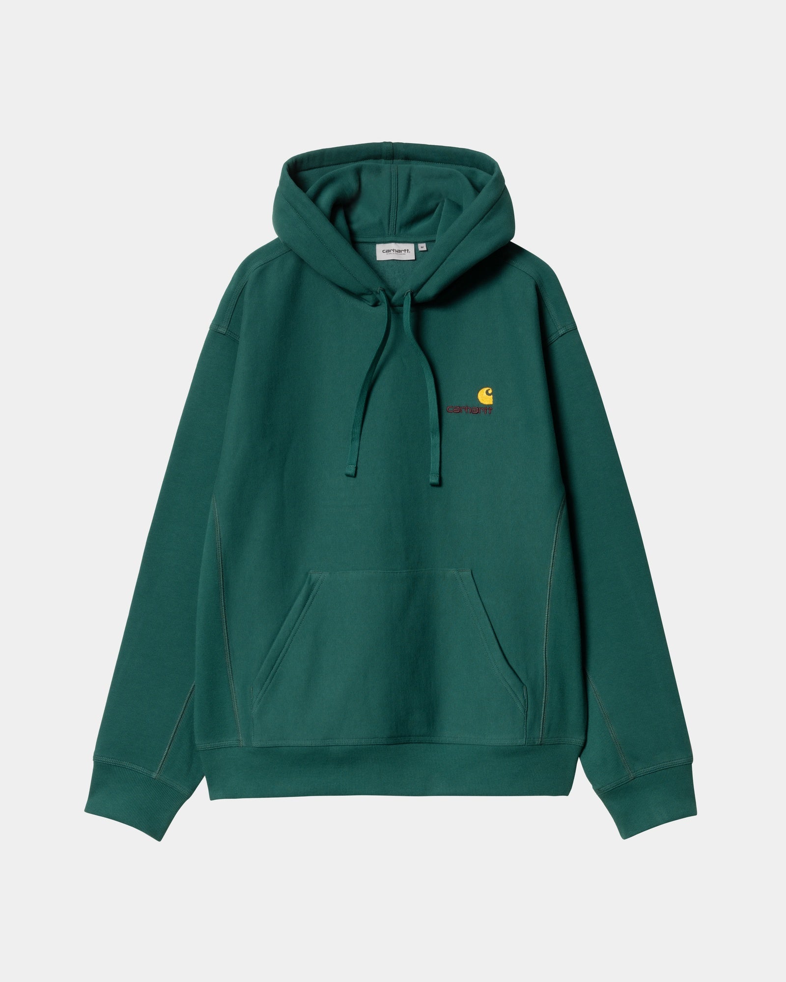 American Script Hooded Sweatshirt | Malachite Green | Cozy Pullover for Casual Wear & Street Style