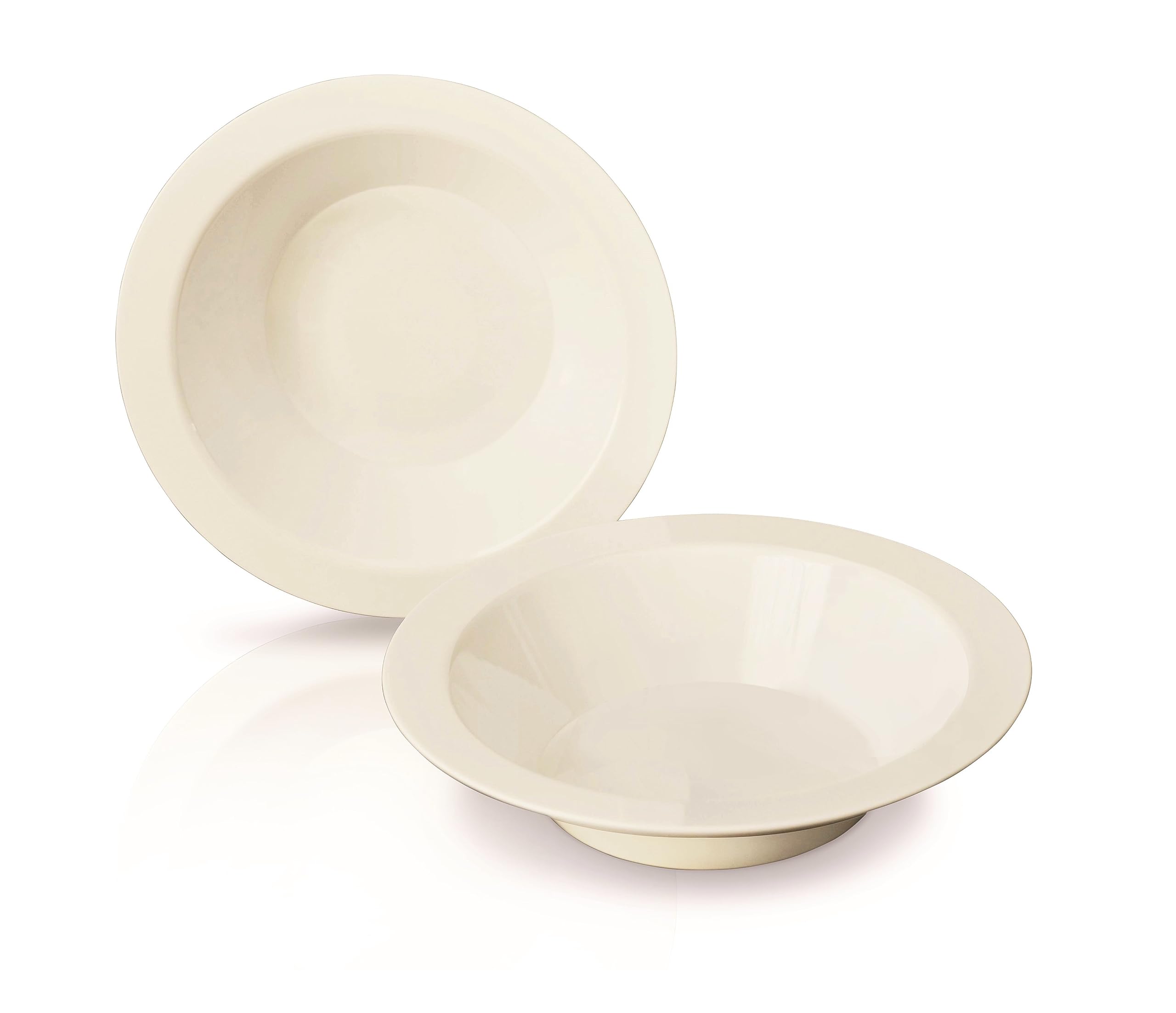 40-Piece Heavyweight Disposable Plastic Bowls Set - 14oz Ivory Soup Bowls for Wedding, Party & Events | Durable Dinnerware for Catering, Picnics & Family Gatherings
