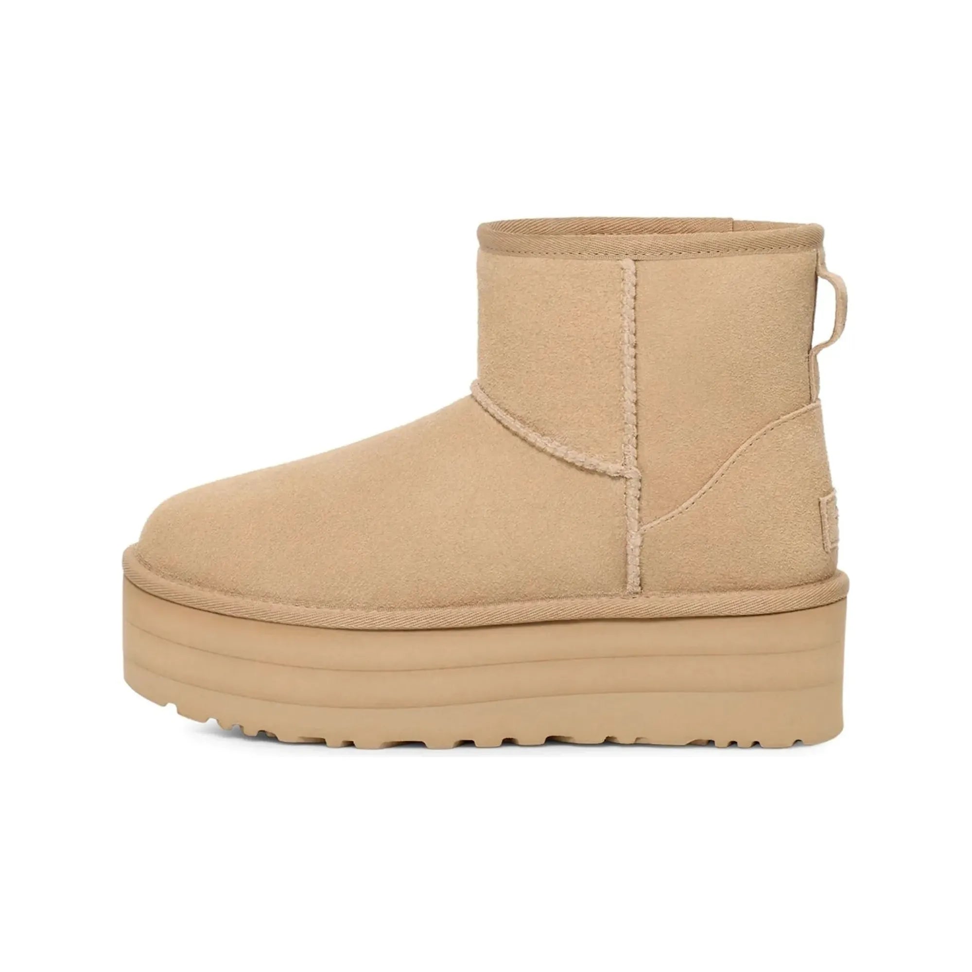 UGG Classic Mini Platform Boots for Women - Mustard Seed Color | Comfortable & Stylish Winter Boots for Casual Wear & Outdoor Activities