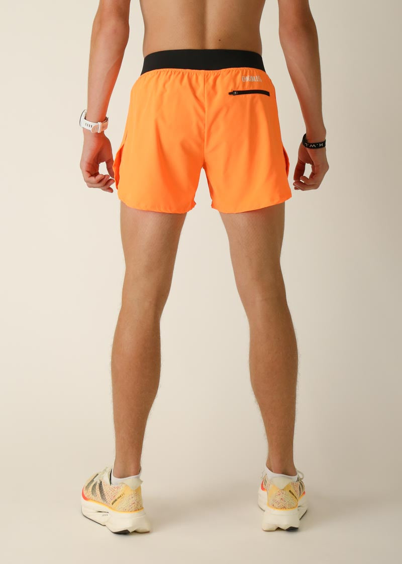 Men's Running Shorts - Neon Orange 4