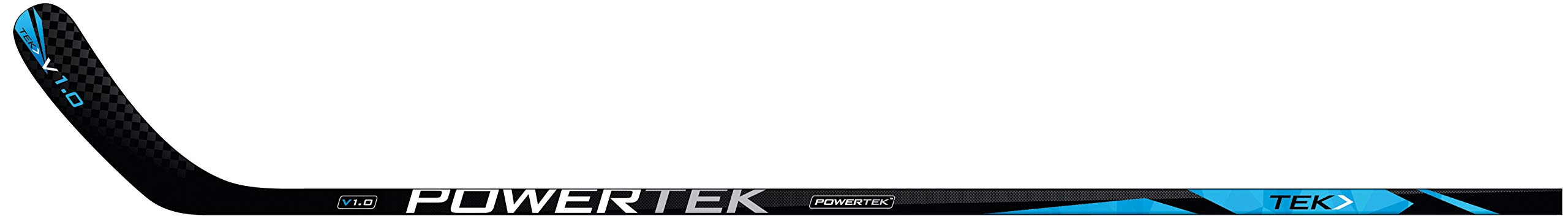 V1.0 Tek Tykes Youth Hockey Stick - Lightweight Blue Composite Hockey Stick for Kids, Perfect for Street Hockey & Ice Hockey Practice - Great Birthday Gift for Young Players
