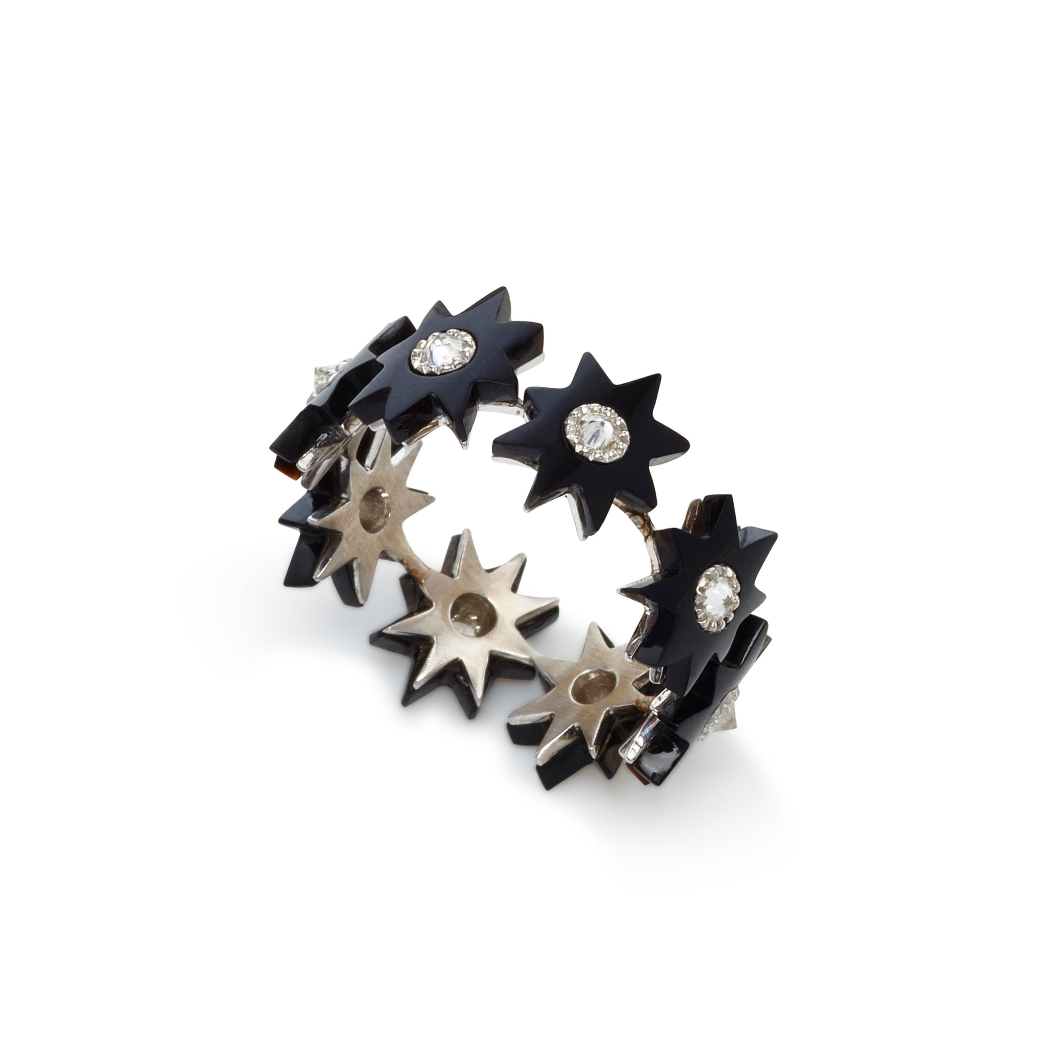 Star Infinity Ring - Elegant Sterling Silver Stackable Ring for Women, Perfect for Everyday Wear & Gift Giving