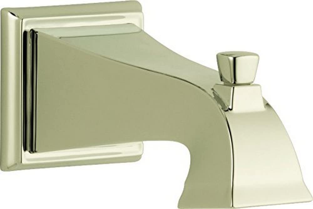 Delta Faucet RP52148PN Dryden Tub Spout with Pull-Up Diverter in Polished Nickel - Perfect for Bathroom Remodeling & Shower Upgrades
