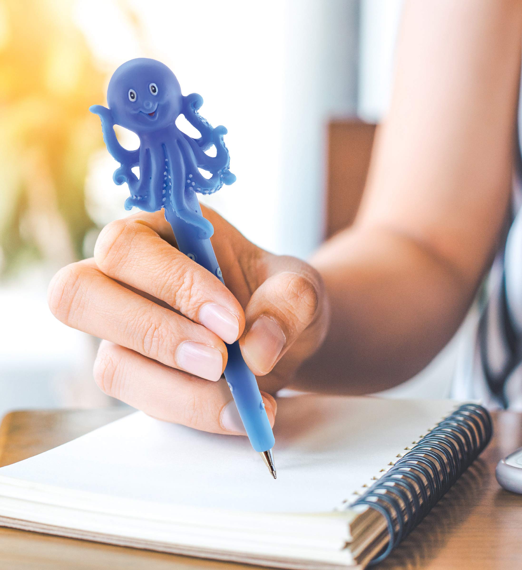 Octopus Novelty Ballpoint Pen - Fun Cute Writing Instrument for Kids & Adults, School & Office Use