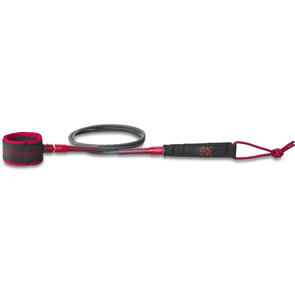 **Dakine John John Florence Comp Plus Surf Leash 6ft X 3/16in Port - Premium Surfboard Leash for Performance Surfing, Ocean & Beach Use**