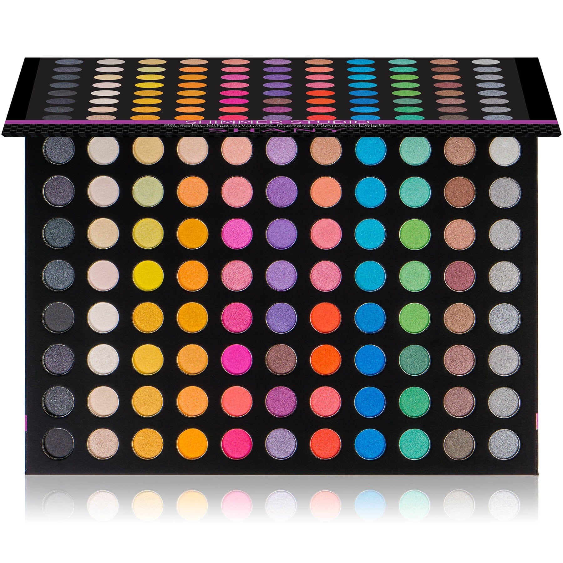 SHIMMER STUDIO Ultra Shimmer Matte Metallic Eyeshadow Palette - 12 Highly Pigmented Colors for Day & Night Makeup Looks | Perfect for Professional Artists & Beginners