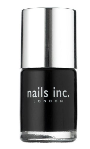 Nails Inc Black Taxi Patent Black Nail Polish 10ml - Long Lasting High Shine Nail Lacquer for Professional Salon Finish | Perfect for Parties, Weddings & Special Occasions